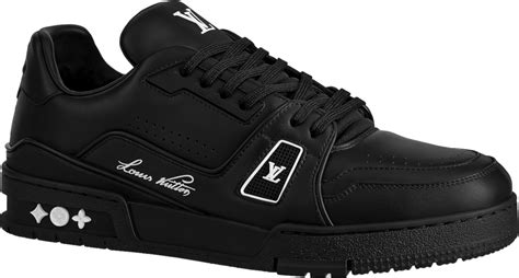 louis vuitton trainers mens black|men's lv trainers black.